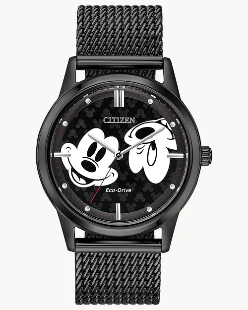 Citizen Mickey Mouse Eco-Drive Black Stainless Steel Watch Citizen Mickey Mouse Eco-Drive Black Stainless Steel Watch